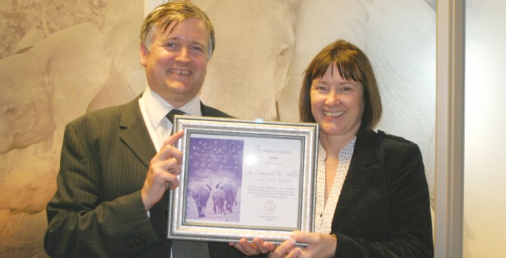 Jan Creamer and Tim Phillips, Rebecca Award